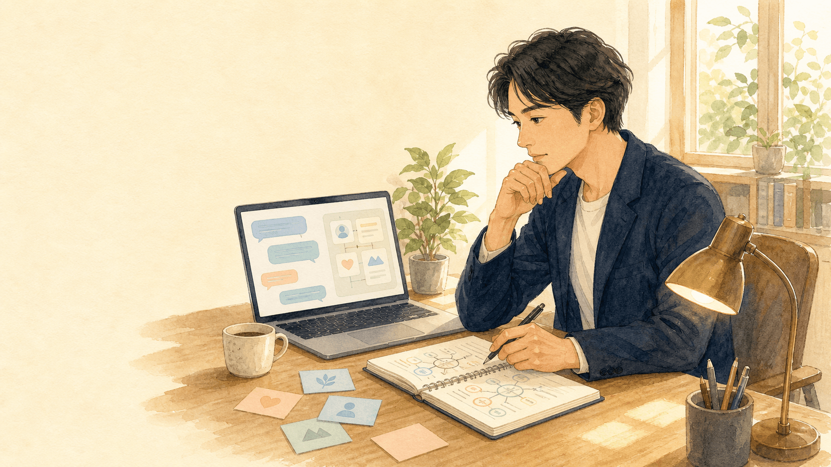 生成AIで自己分析を深める転職準備ガイド:使い方と注意点